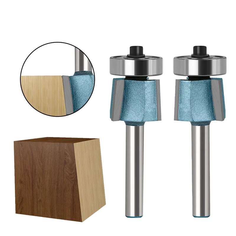 

6mm 6.35mm Shank 8 Degree Bevel Edging Knife Three Edge Bevel Edging Knife Edge Sealing Machine Tool Head Chamfer Knife