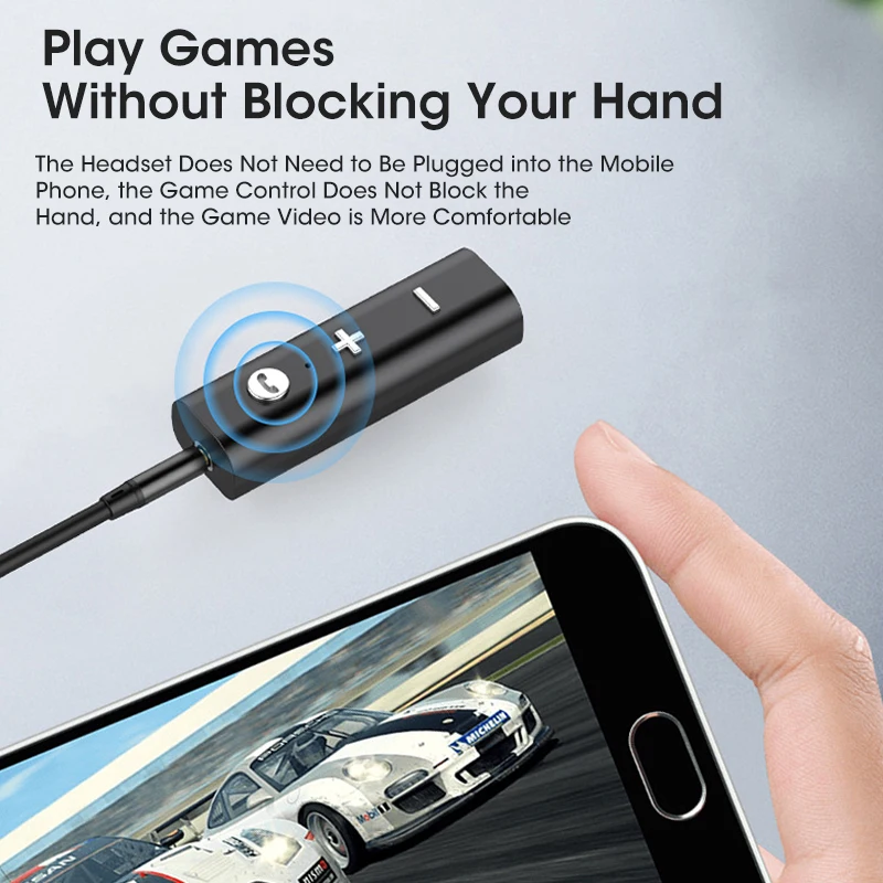 Wireless Bluetooth Receiver 5.0 Car Speaker Lavalier Audio Adapter Navigation Available With Call |