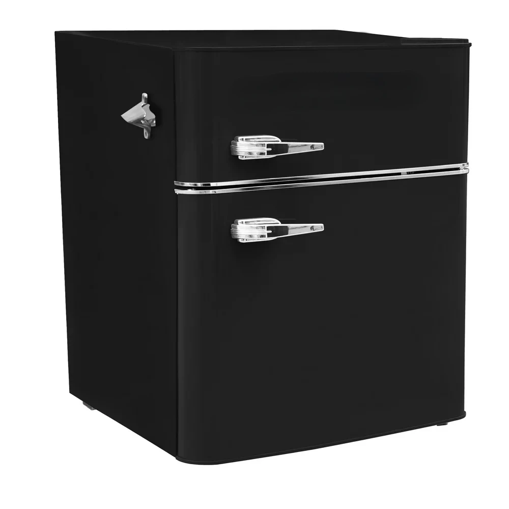 

3.1 Cu Ft Two Door Compact Refrigerator with Freezer, Black