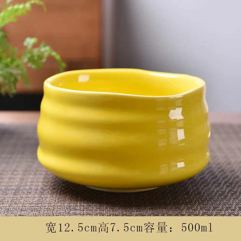 Керамическая чашка с глазурью в японском стиле Temmoku зеленого чая маття ручной