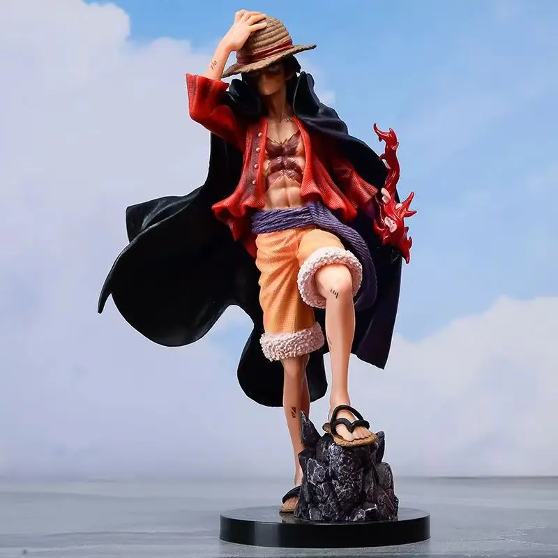 

Аниме Luffy One Piece, фигурка четыре императора Monkey D. Фигурка Luffy из ПВХ, 23 см, Коллекционная модель куклы, ручная модель, украшения