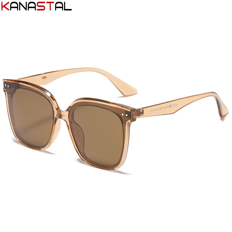 Мужские поляризационные солнцезащитные очки квадратные оправы для очков улицы