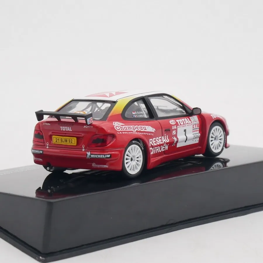 Фото Масштабная модель IXO 1:43 из литого сплава: Citroen Xsara Kit Car WRC 2001. Коллекционная классическая ностальгическая модель автомобиля. Подарок для взрослых, сувенир, статическая модель для демонстрации. №5