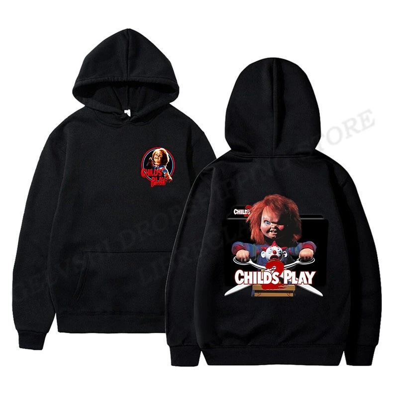 Chucky Hoodie Men Fashion Coat Horror Movie Hoodies Kids Hip Hop Hoodie Halloween Pullovers Women Sweats Gothic Mens Clothing