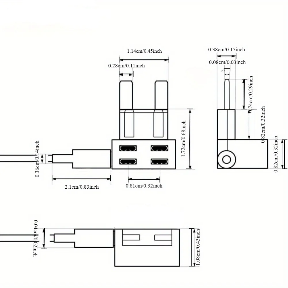 5 шт. адаптер для дополнительной цепи APM Tap Mini Blade Micro 12 В автомобильный держатель