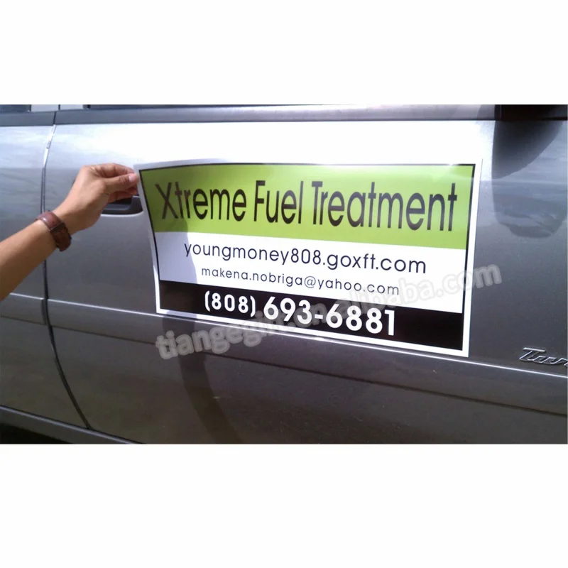 

Custom made waterproof uu resistant soft pvc vinyl car magnet with logo