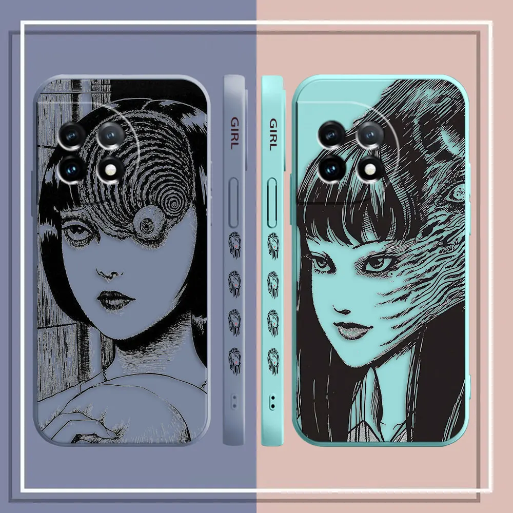 Phone Case For Oneplus 11 10 9 9R 9RT 8 8T 7 7T 5 5T 6 ACE 2 2V NORD Pro Liquid Case Cover Funda Cqoue Shell Anime Horror Comics