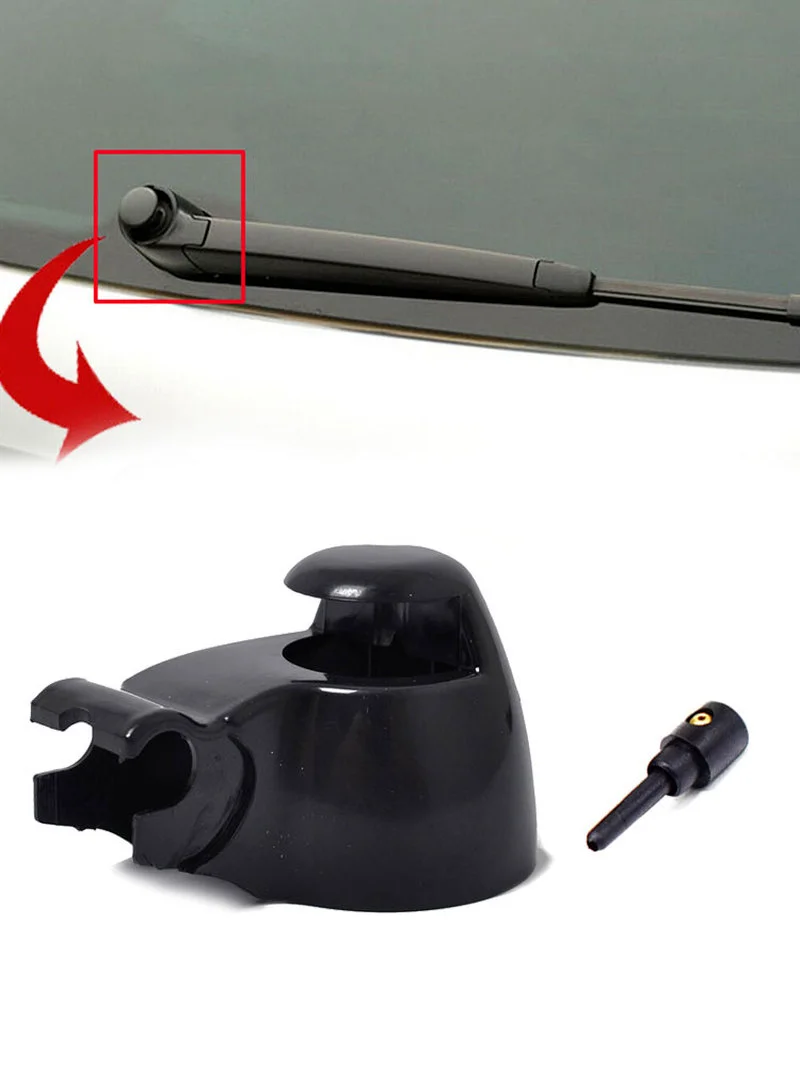 

Car Rear Wiper Arm Cap Cover Nut Wiper Washer Nozzle Black Car Accessories for VW Polo Bora Caddy Golf Lupo Passat Sharan Touran