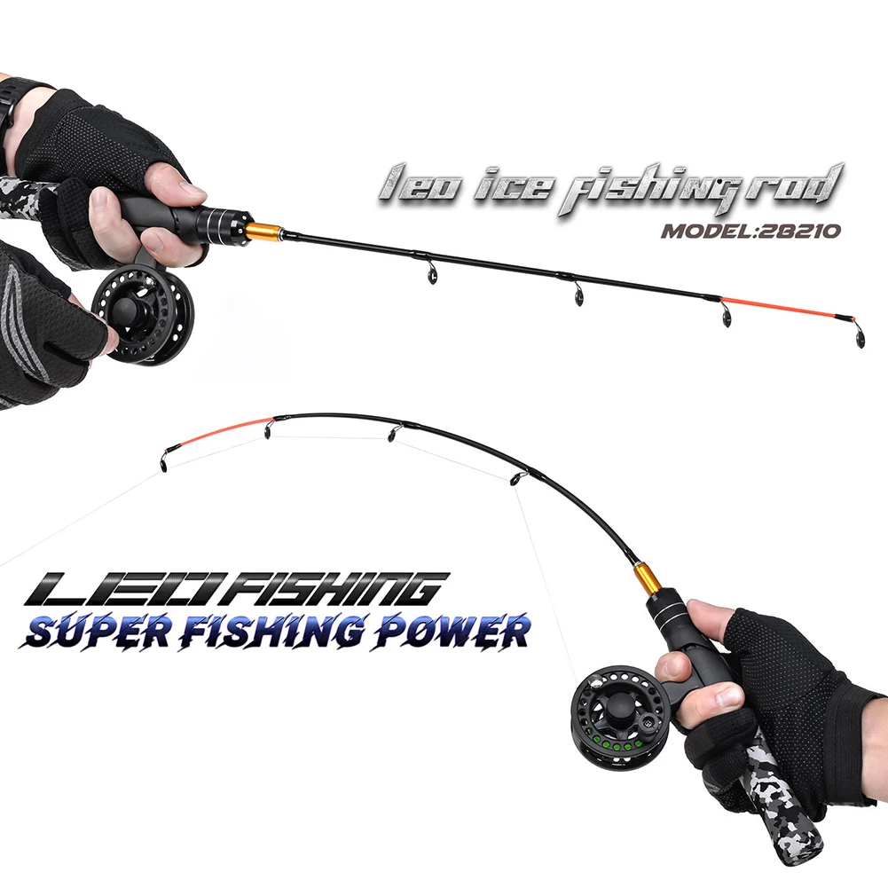 

57cm Ice Fishing Reel FRP Fishing Spinning with Stainless Steel Support Feet Fast Heat Dissipation for Winter Beginner Angler