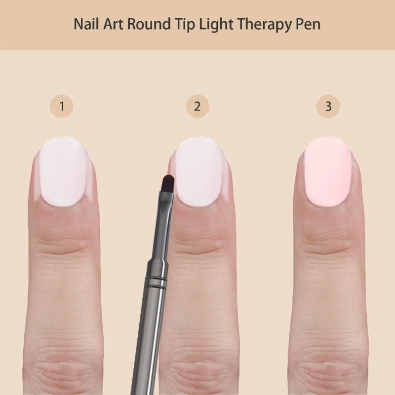 RXJC Nails Art Pen Кисть для дизайна ногтей Круглая головка Гелевая ручка Принадлежности