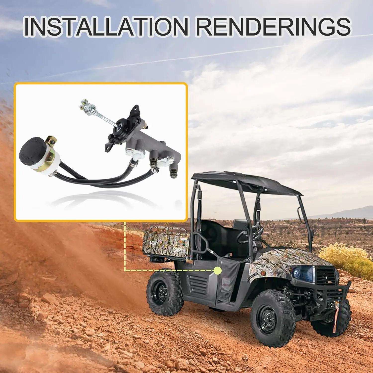 Главный тормозной цилиндр UTV для Supermach Massimo Qlink Coleman Big Muddy 400 500 700 800 900 44520-115-0100 (art.: 3920db15cc4cd) - 3920db15cc4cd