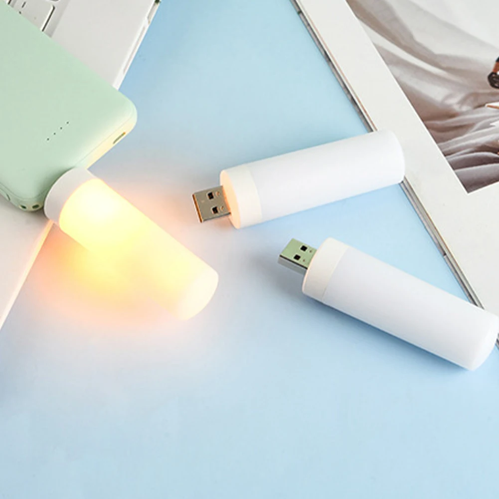 

LED Flame Lamps USB Creative Flickering Flame Bulbs Dynamic simulation Flame effect light Decorative Small Book Lamp Night light
