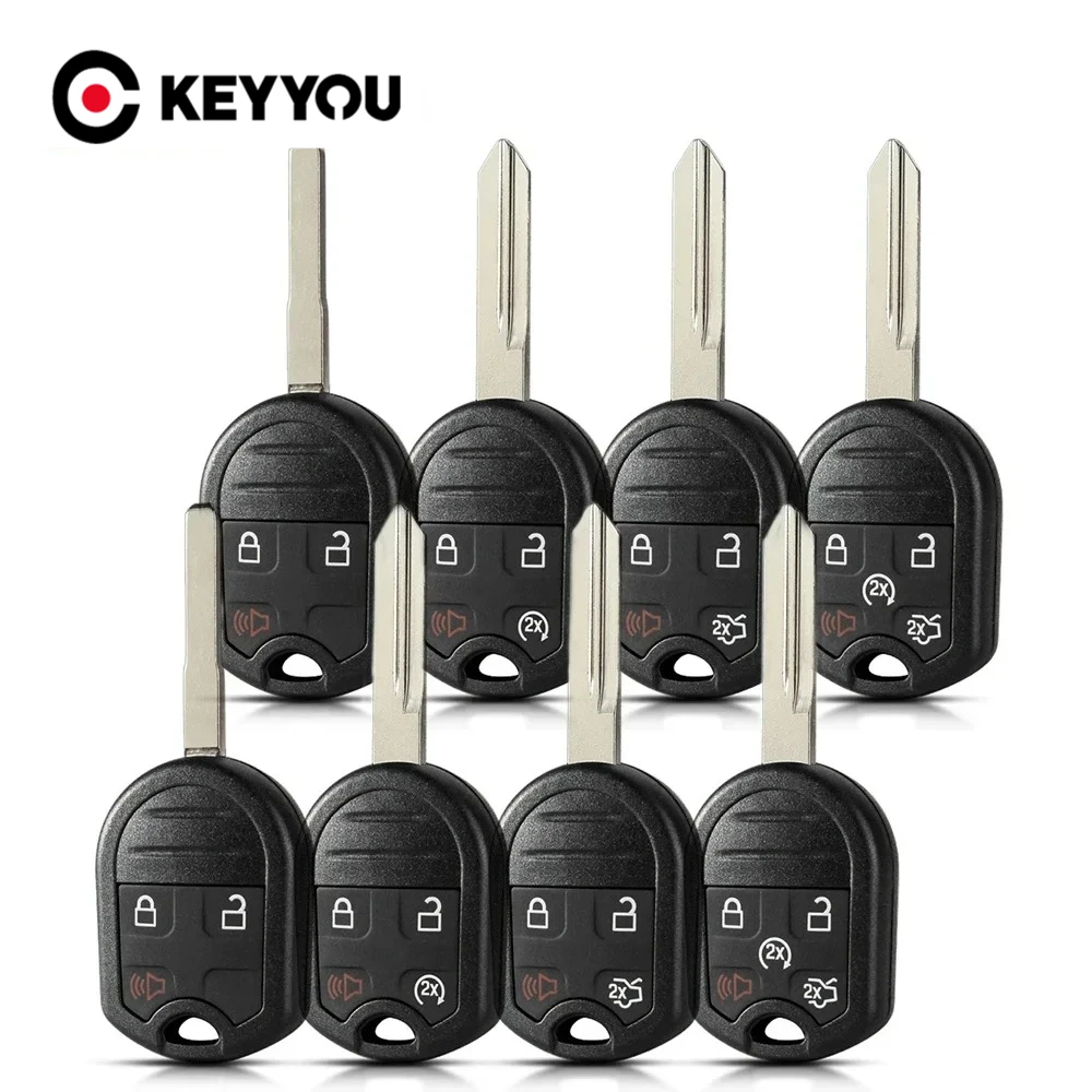 Фото KEYYOU дистанционный автомобильный ключ, брелок HU101 FO38, чехол для Ford Edge Explorer Ranger Expedition Mustang Escape Taurus Mazda Tribute №1