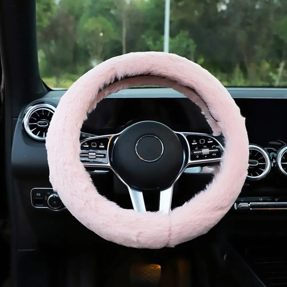 

Чехол на руль, отличное супермягкое однотонное украшение для автомобиля, протектор руля, украшение салона автомобиля