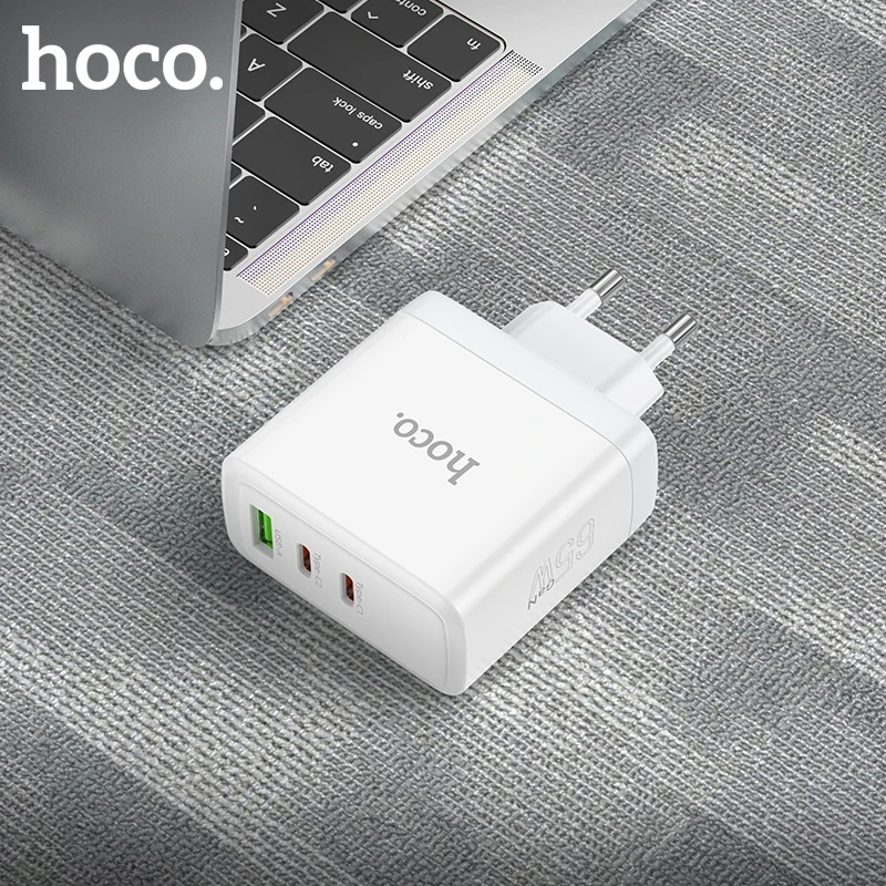 

Зарядное устройство HOCO с usb-портами и поддержкой быстрой зарядки, 65 Вт