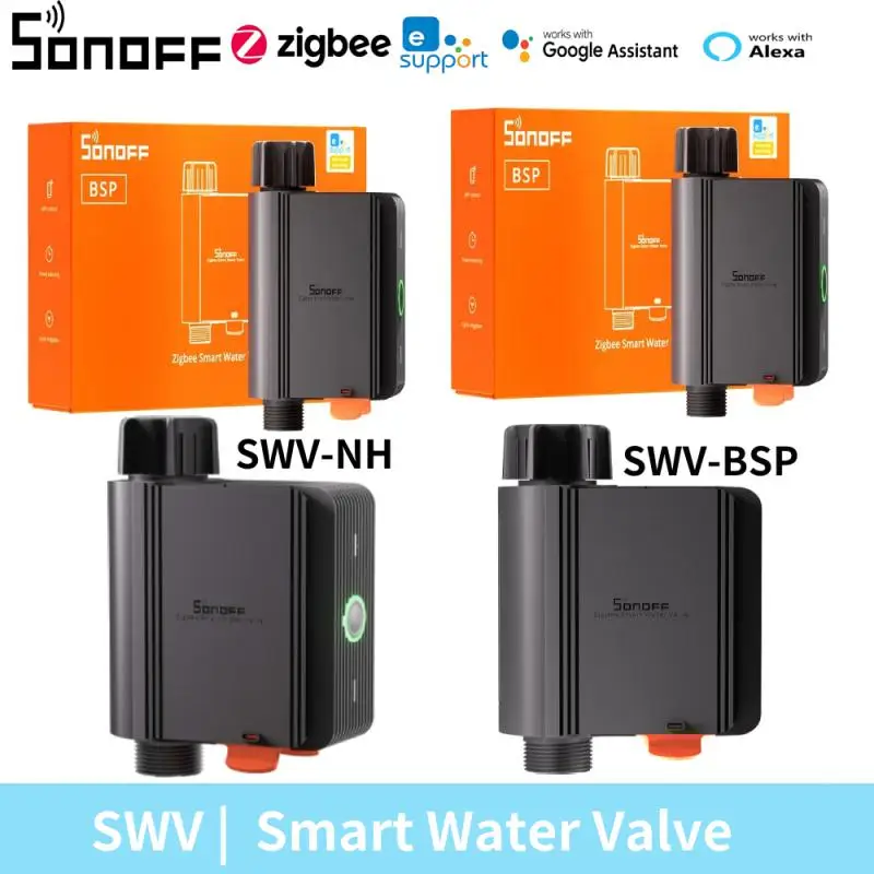 SONOFF SWV-BSP SWV-NH Zigbee Умный водяной клапан IP55 Контроллер настройки ирригационной