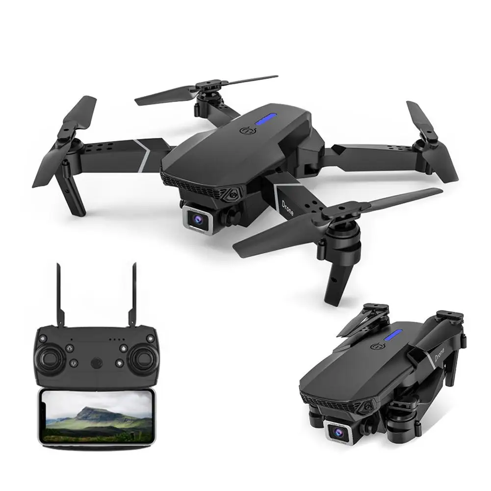 

E88 Fpv мини Дрон 4k профессиональная аэрофотосъемка большой радиус действия складной Квадрокоптер с камерой Дистанционное управление вертол...