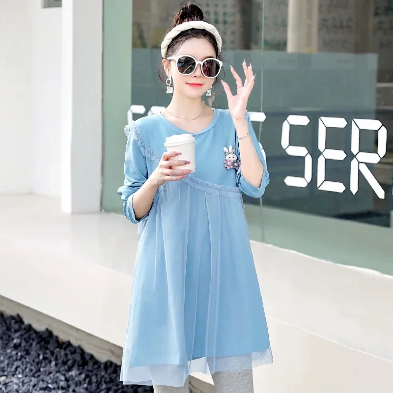 

Spring 2022 New Maternity T-shirt loose maternity wear