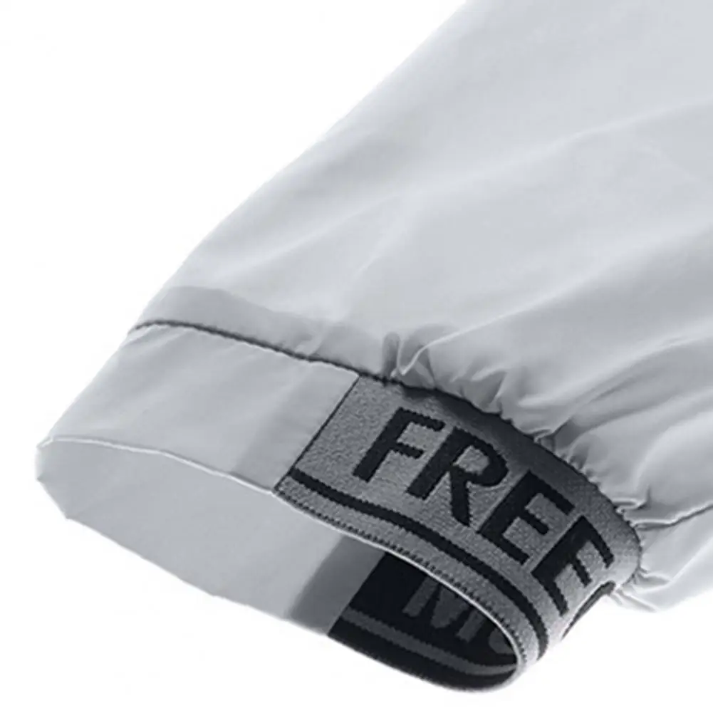 Ветровка мужская тонкая модная блестящая Солнцезащитная Повседневная куртка на