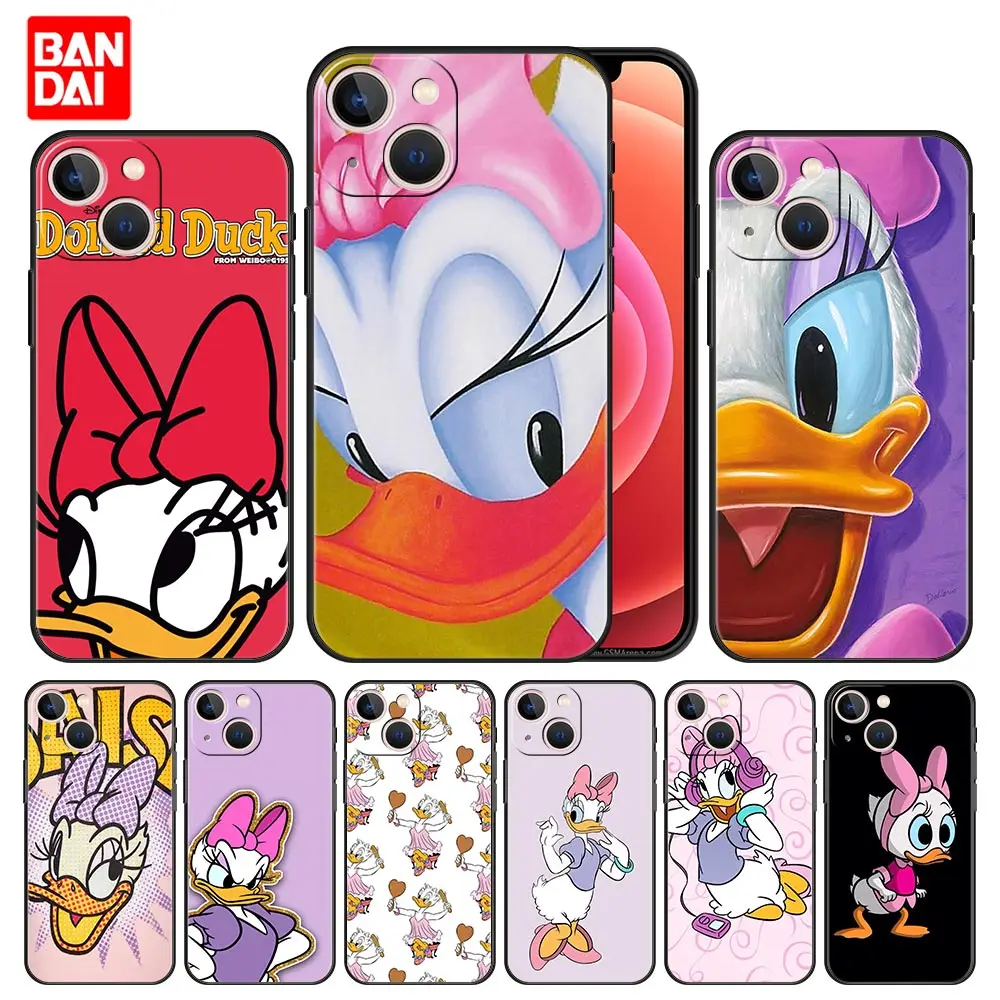 

Cover Case for iPhone 11 12 13 Pro Max SE 2020 11pro 12pro 13pro Mini Full Japan Style Coque Cartoon Disney Donald Duck Daisy