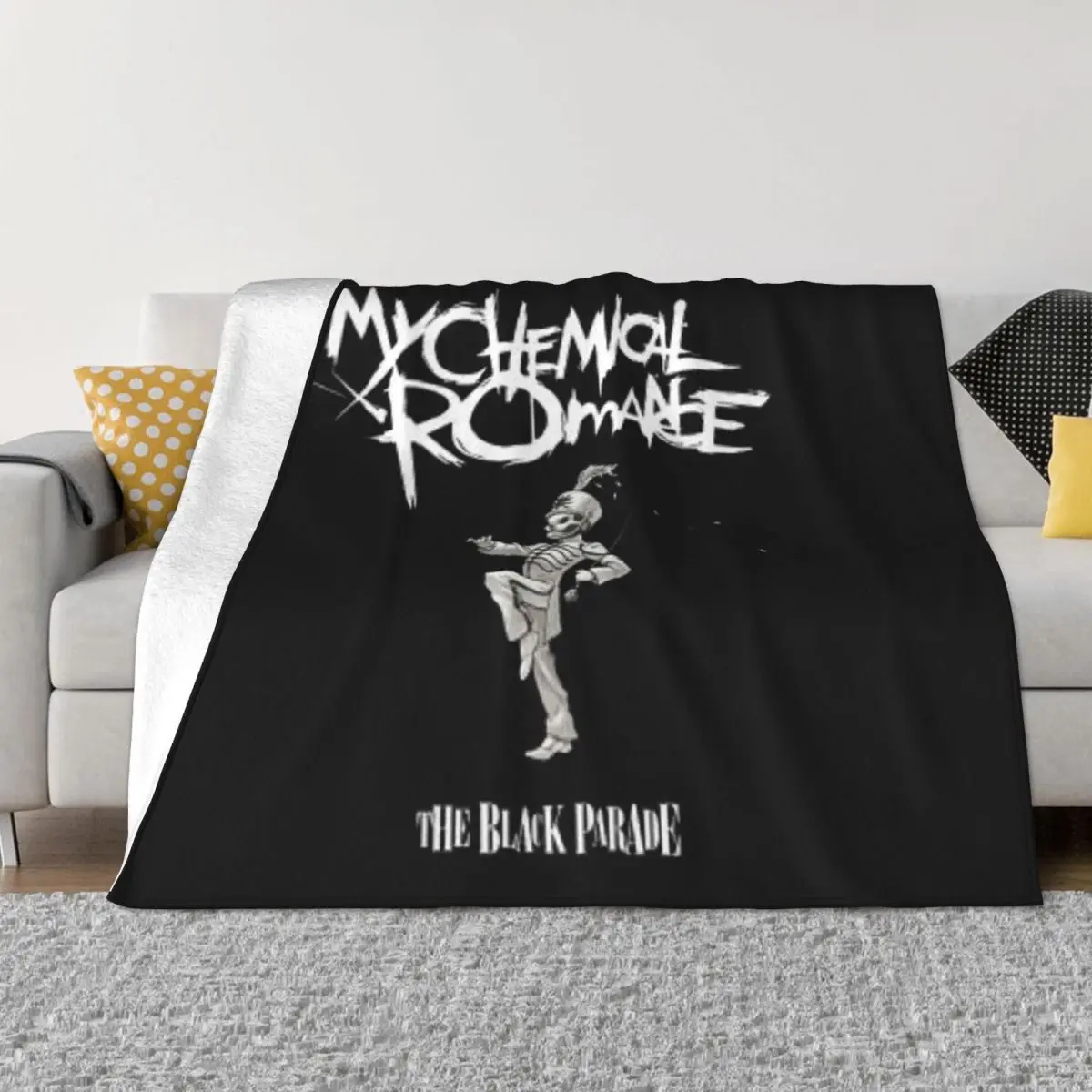 

Mcr Comforter Bed Outdoor Anime Universal Bedding Baby Blanket skeleton Travel Outdoor Portable Wind Blanket Dirty resistant