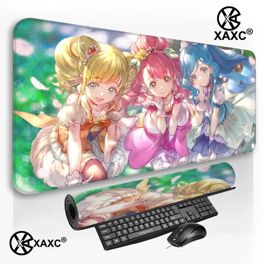 Фото Коврик для мыши Healin Good Pretty Cure XAXC, большой игровой коврик для мыши с HD-печатью, водонепроницаемый коврик для стола XXL для ПК, ноутбука, нескользящий коврик для стола №1