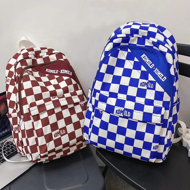 

Женский нейлоновый рюкзак DIFA, вместительный водонепроницаемый рюкзак с вертикальной молнией и надписью для девочек