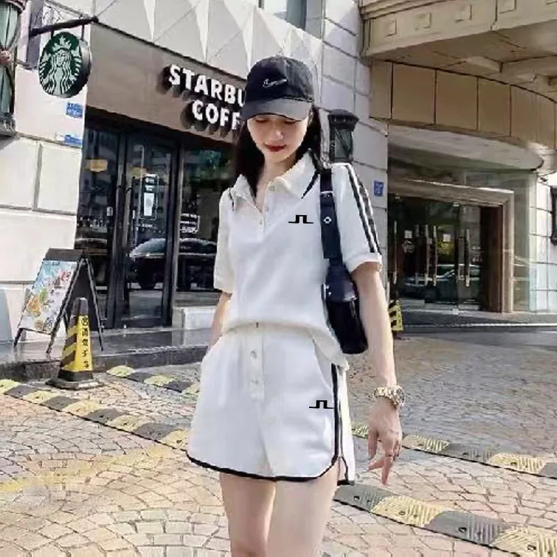 

Women's Golf Set, Two Piece Set, T-shirt, High Quality Western Casual Apparel, Shorts, Polo, Fitness Apparel, Summer, 2023