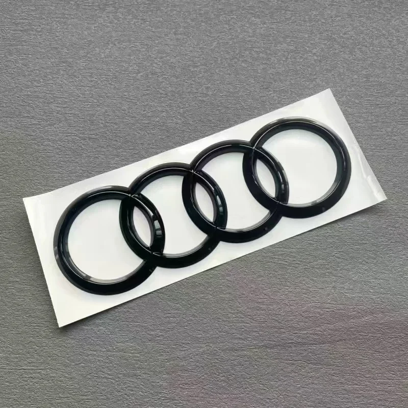Audi A6 2020-2023 4-кольцевой логотип ABS черный автомобильный капот передний гриль задний