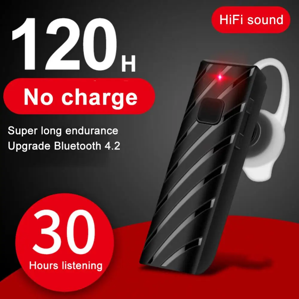 

Hifi Bluetooth Headphones Hifi Music Stereo Hd Call Headset Earbud 300mah Stereo Wireless Headset Intelligent Noise Reduction