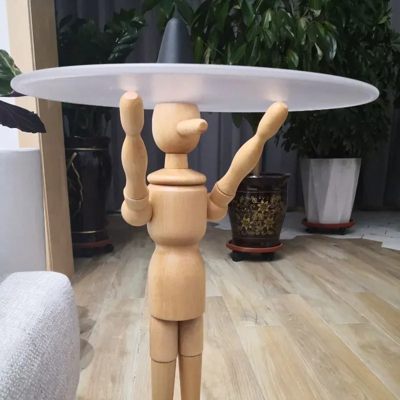 Домашний креативный кофейный столик-марионетка в скандинавском стиле для