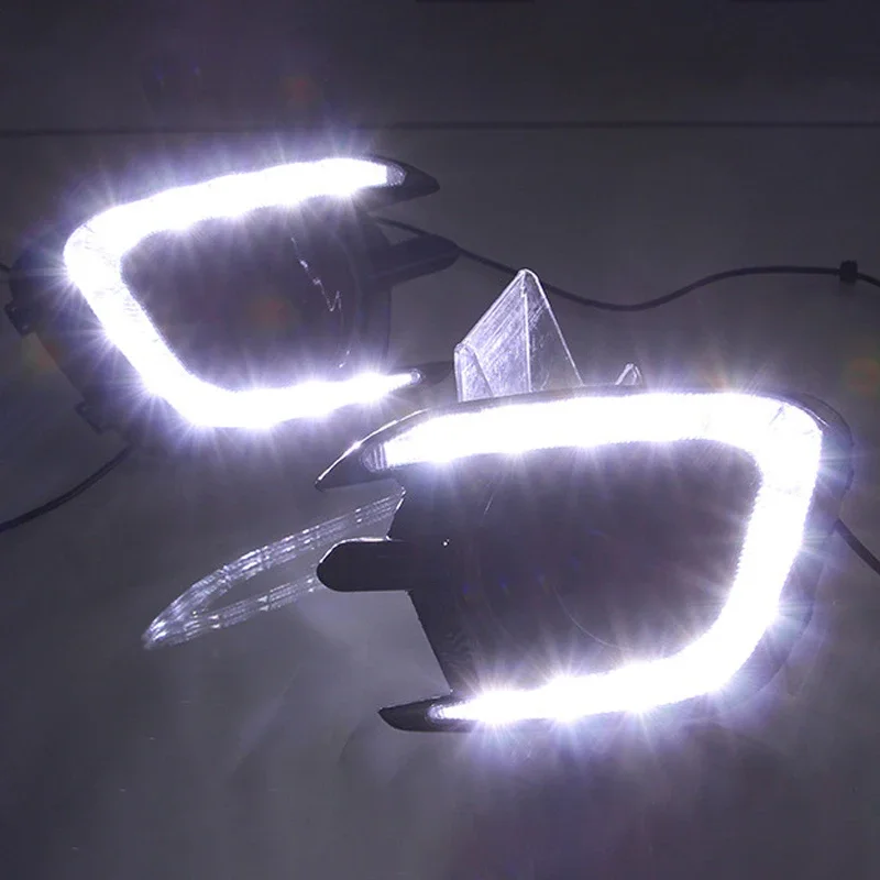 Для Mitsubishi Pajero Sport Montero 2013 2014 2015 дневные ходовые огни противотуманная фара крышка 12