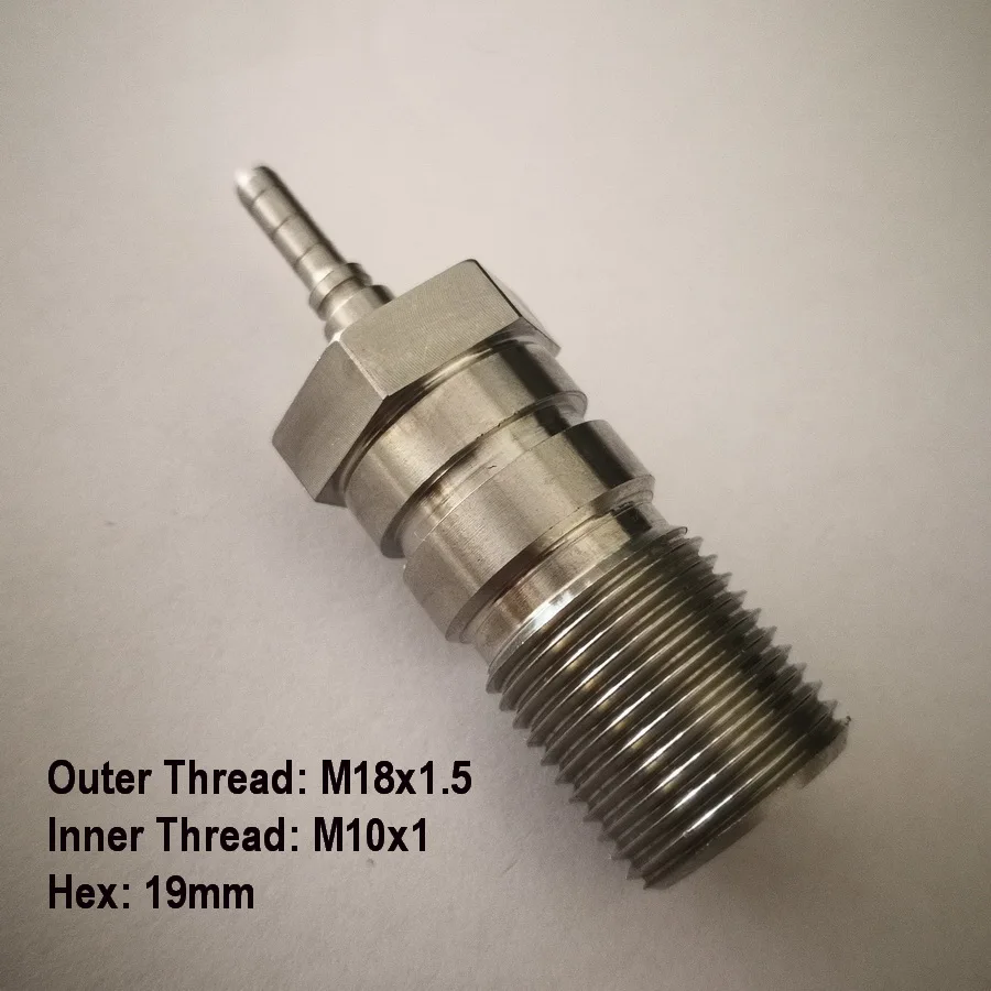 

M18x1.5 мужской M10x1 женский фотоплетеный шланг AN3