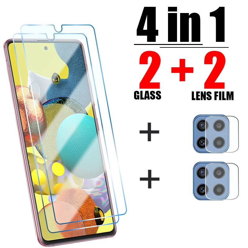 

4in1 Tempered Glass For Samsung Galaxy A53 A13 A33 A52S A23 A22 A32 5G Lens Screen Protector For Samsung A52 A72 A51 A71 A12 A70