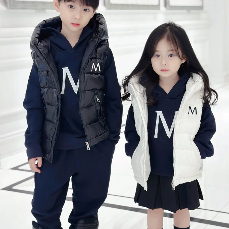 

_ 2023 пуховая жилетка, свитшот для девочек, детская одежда, комплекты для девочек, детская одежда, одежда для девочек, одежда для маленьких девочек, детская одежда