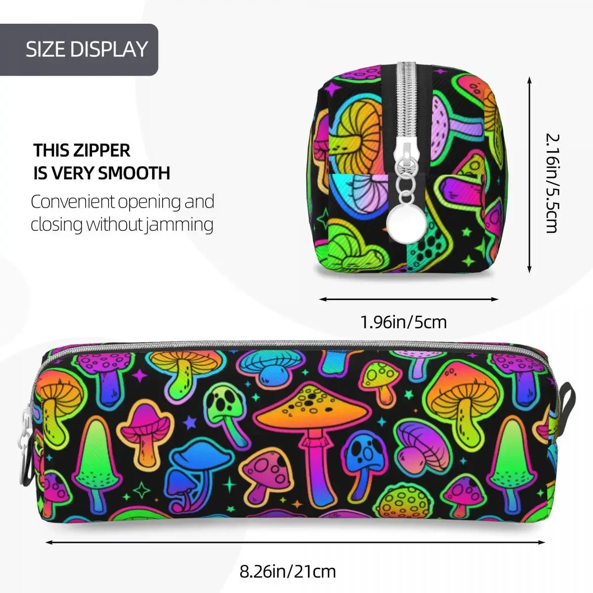 Милые разноцветные Пеналы психоделические коробка для ручек Детская сумка