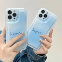 blue cute pattern soft phone case for iphone 13 pro 12 11 pro max x xs xr 7 8 plus rugged shockproof case