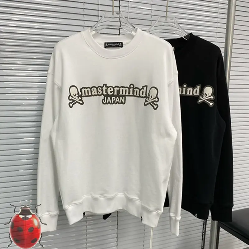 

MASTERMIND Skulls Puff Print Sweatshirts Crewneck Men Women Oversize Winter Autumn Cotton Hoodie JAPAN MMJ