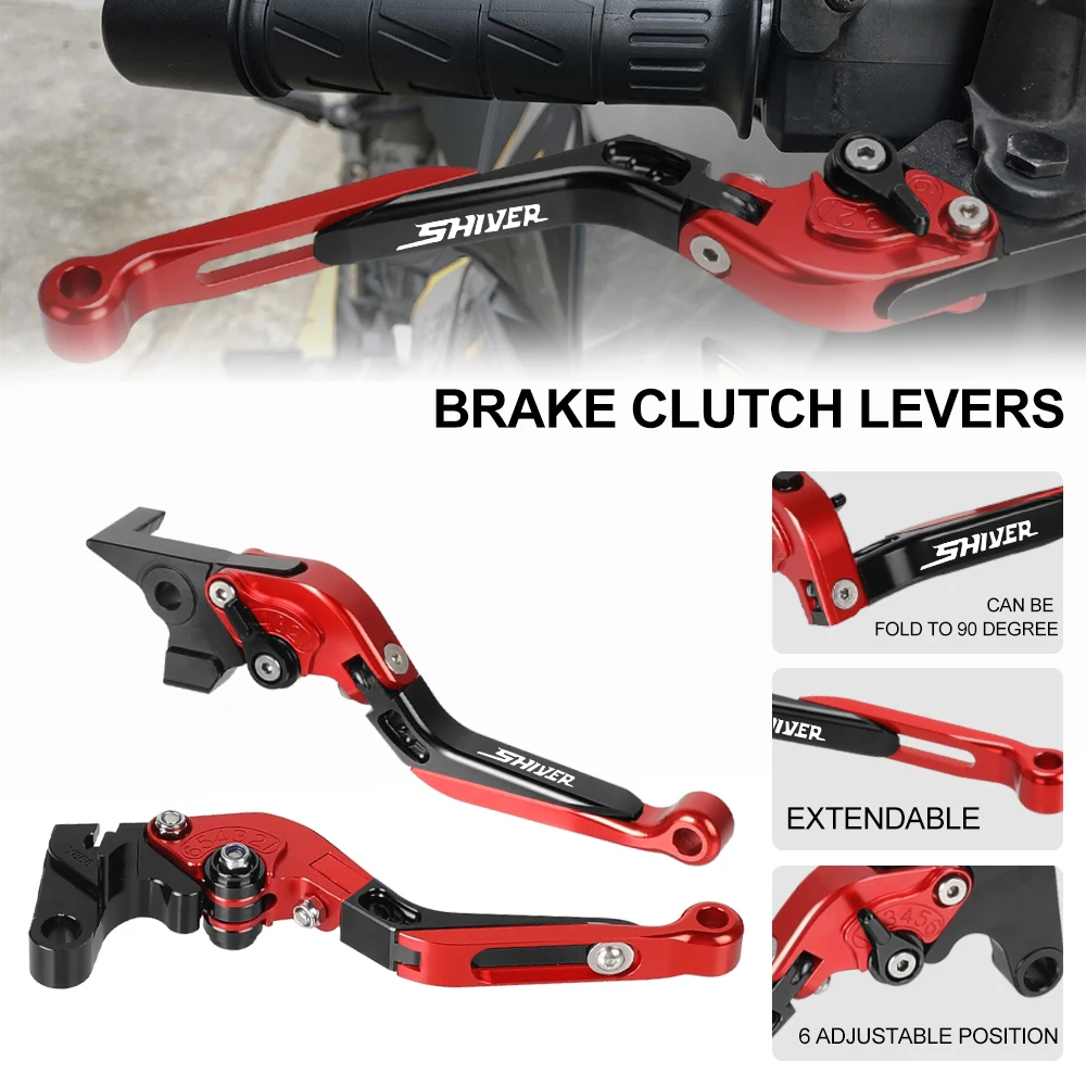 

Motorcycle Accessories CNC Handbrake For Aprilia SHIVER GT 2007-2016 Adjustable Folding Extendable Handle Brake Clutch Levers