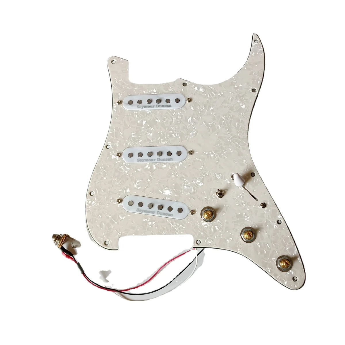 

Обновленный Предварительно проводной переключатель SSS Strat Pickgaurd белый Seymour Данкан SSL, многофункциональный переключатель, подходящий для гитары Fender