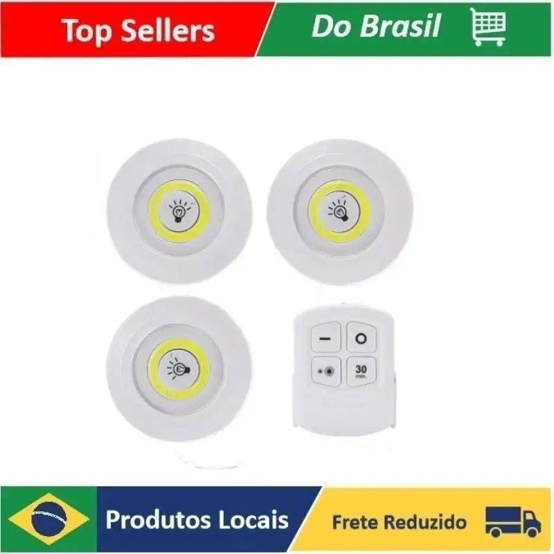 

Natal Kit Lâmpada Luminária Led Spot Sem Fio Controle Remoto Promoções