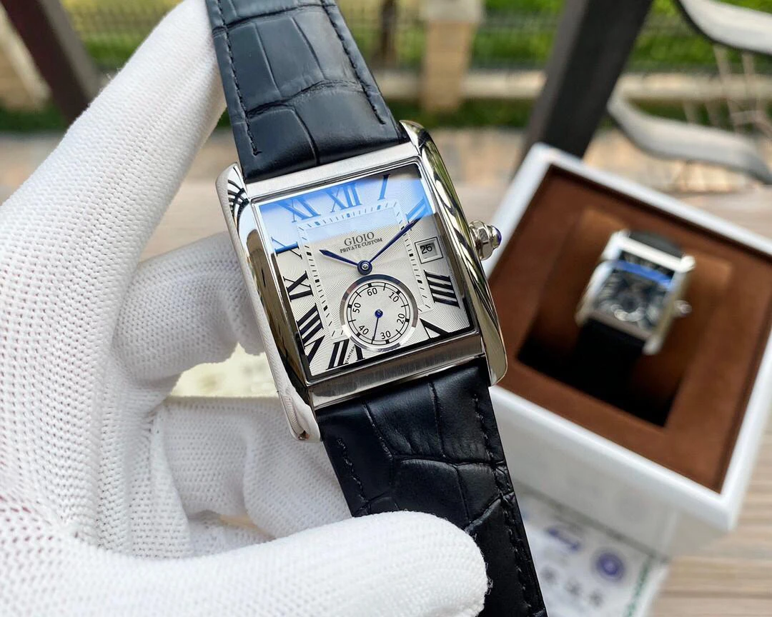 

men automatic mechanical watch Joker black leather