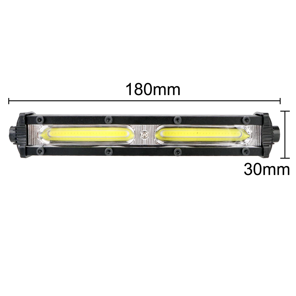 Супер Яркий Светодиодный Автомобильный Рабочий Фонарь 12 В 6500 К Однорядный Прямой