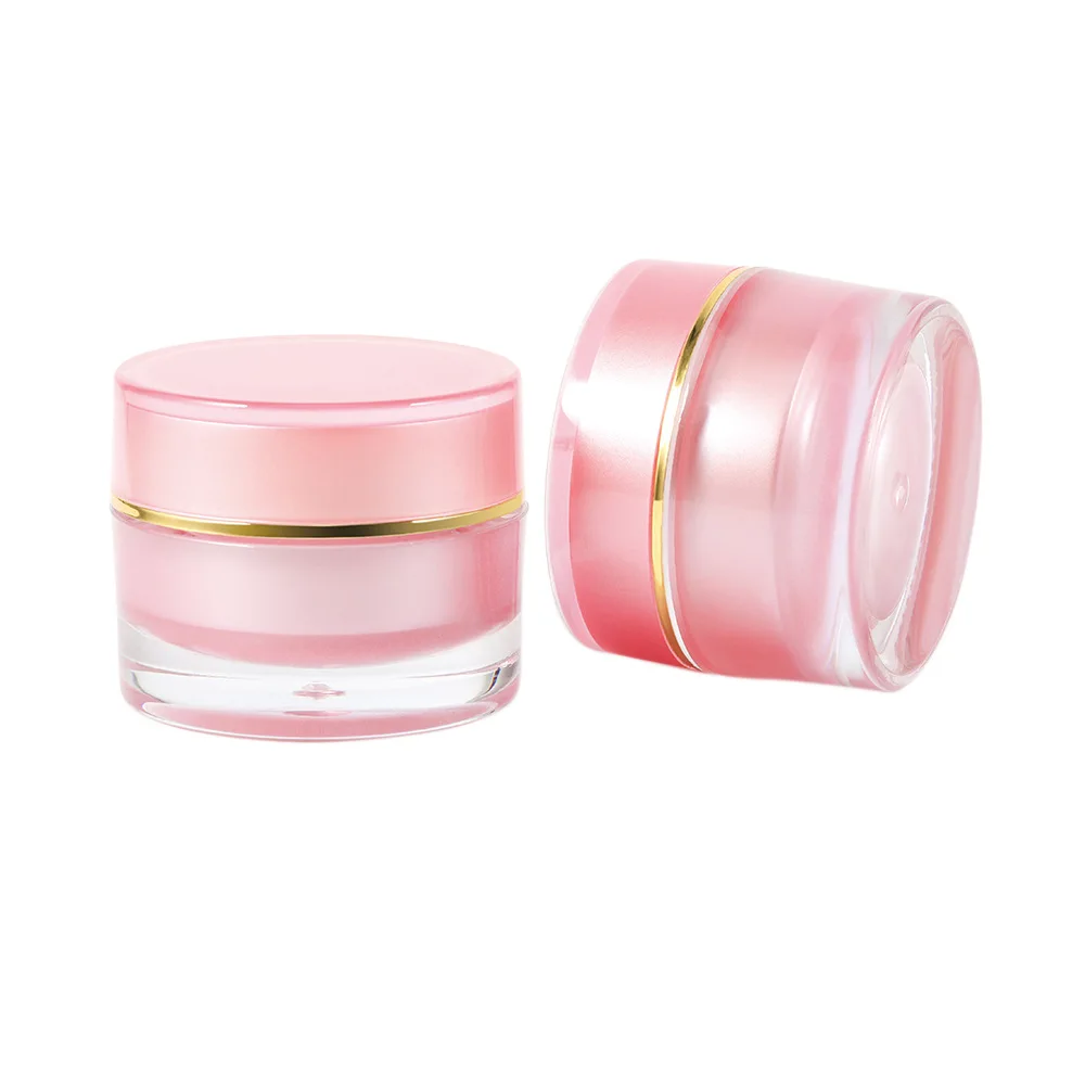 

10g Empty Plastic Cosmetic Makeup Jar Pots Classic Straight Round Sub-Bottling Sample Bottles Eyeshadow Cream Lip Balm Container