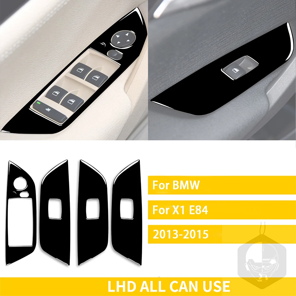 

Аксессуары для BMW X1 E84 2009-2015, подъемная панель из настоящего углеродного волокна для интерьера автомобиля, декоративная наклейка, модификация