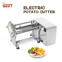 gzzt commercial home kitchen equipment electric potato chip cutter french fries cutter vegetable fruit cutter adjustable size