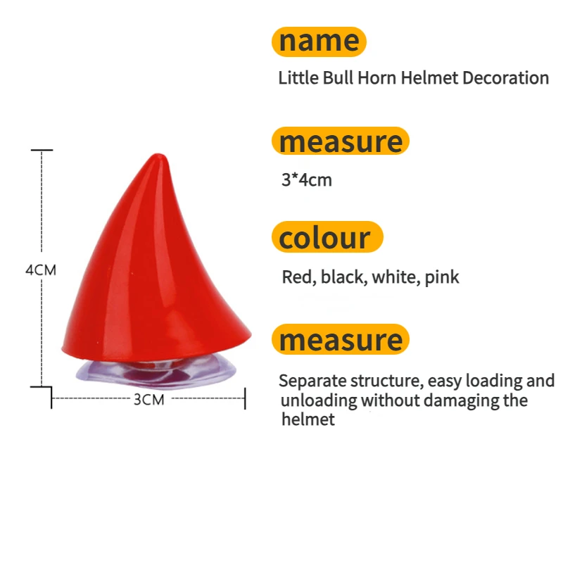 2 шт. автомобильные аксессуары мотоциклетный шлем милый угловой резиновый рог