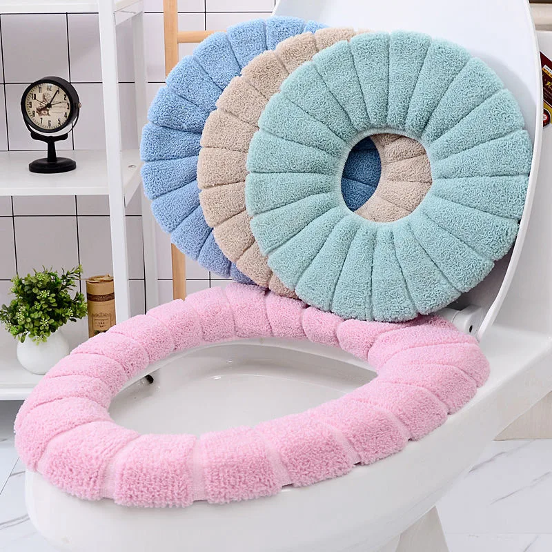 

1pcs Universal Soft Toilet Seat Cover Winter Warm Toilet Overcoat Case Gasket Cushion