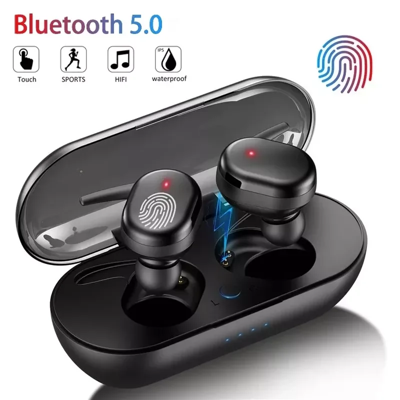 

Y30 Bluetooth Earphones Wireless Headphones Touch Control Sports Earbuds Microphone Works On All Smartphones Music Headset
