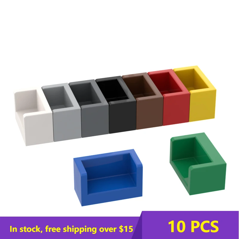 

10PCS MOC 23969 Panel 1 X 2 X 1 with Rounded Corners for Building Blocks Parts DIY Educational High-Tech Parts Toys For Child
